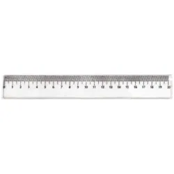 Linijka 20cm, przeźroczysta Linijka 20cm, przeźroczysta